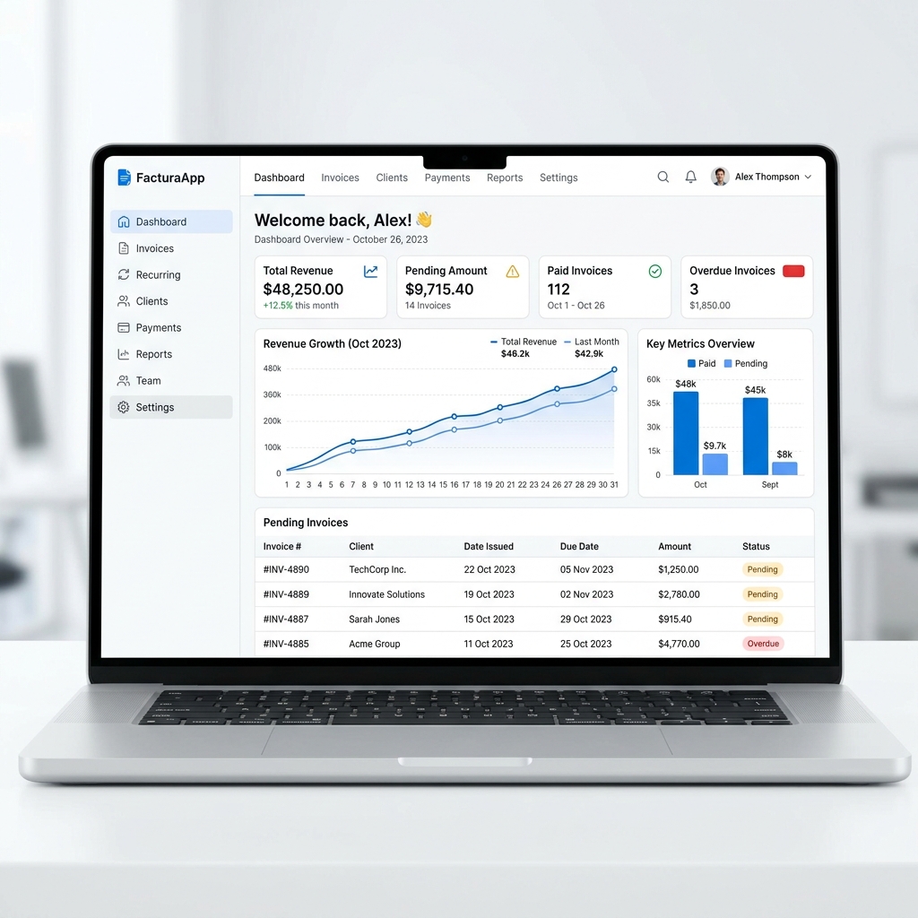 FacturaApp Dashboard